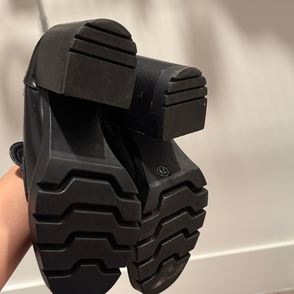 Madden Girl Black Chunky Loafers - Picture 5 of 5